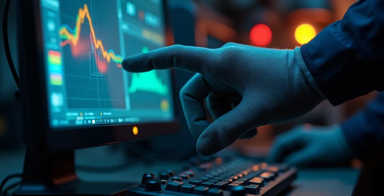 Close-up view of sewer camera monitor showing pipe interior inspection